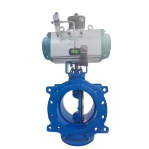 New Large Diameter Ductile Iron Double Eccentric Wafer Type Hard Seal butterfly Valve 100% sealed zero Leakage butterfly Valve