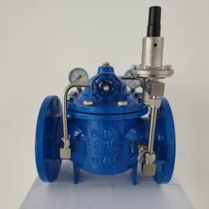 Micro Resistance Water Shut Off Ductile Iron PN16 Cast Iron Flange Type Flow Control 300X Slow Closing Check Valve (HK)